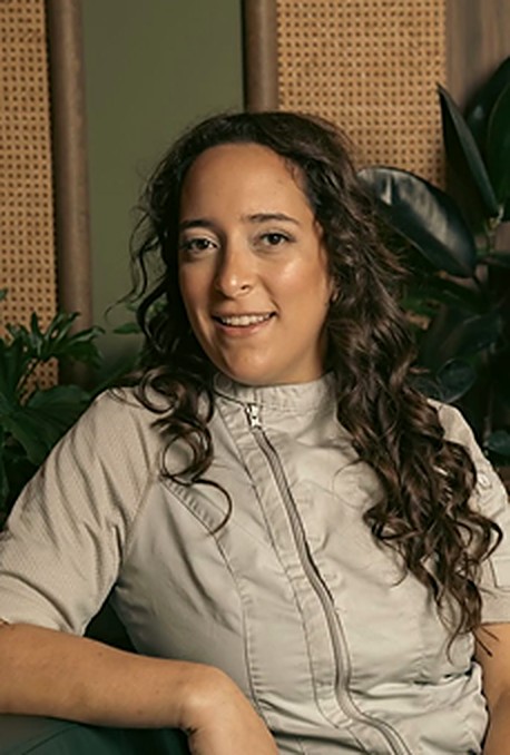 Chef Paula Endara in her chef's jacket