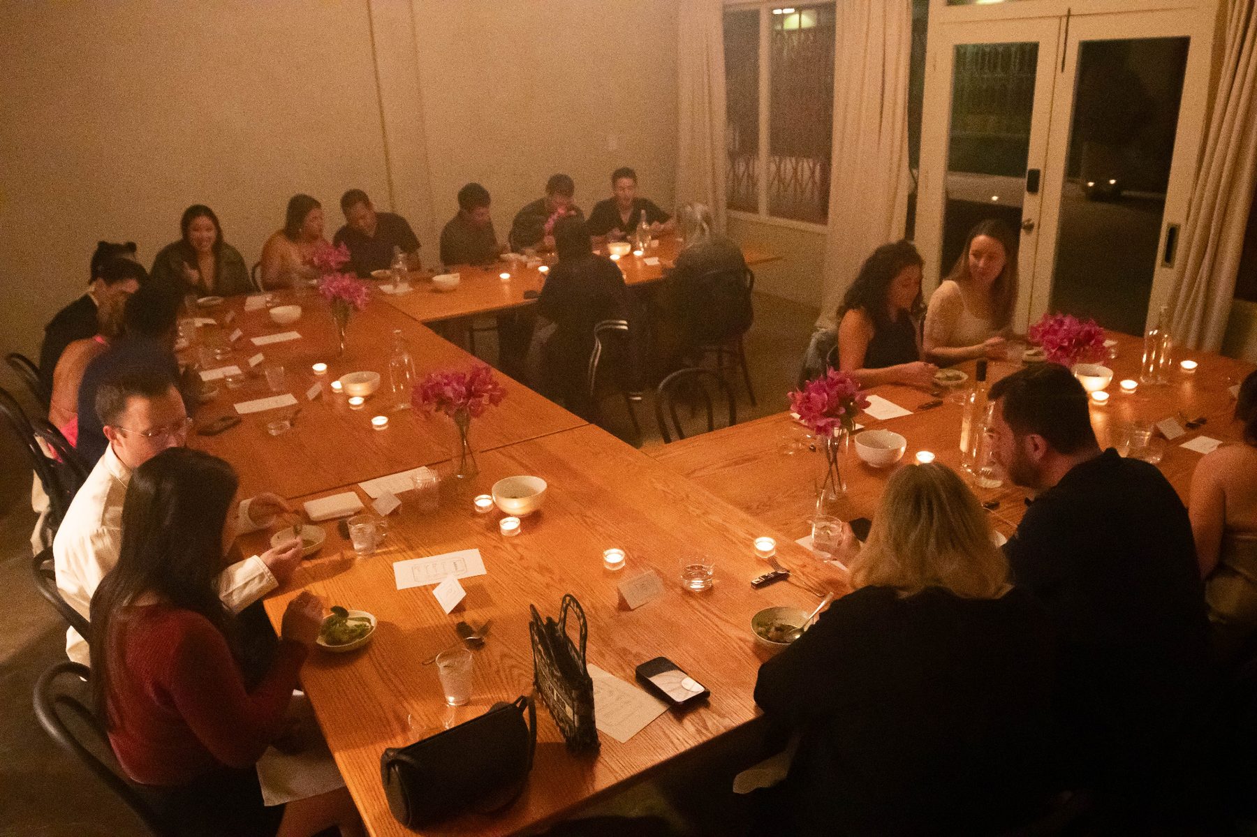 Guests dining at the Henwill tasting
